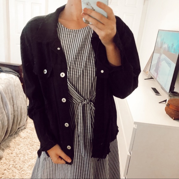 Black Distressed Denim Jacket | Poshmark